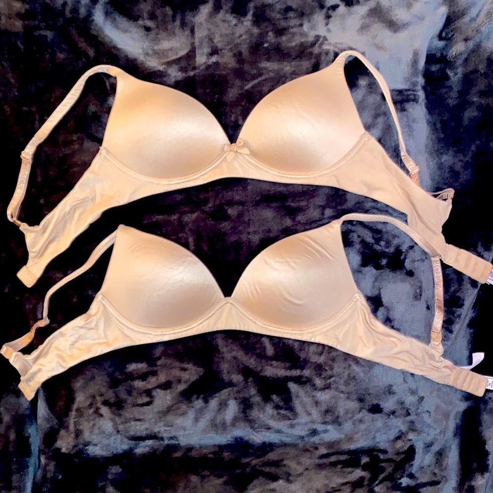VS Body by Victoria wireless Bras size 34A nude color - Set of 2